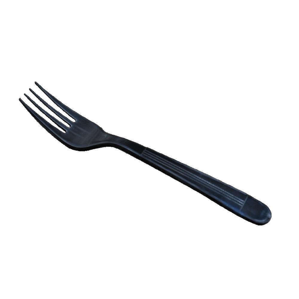 Black PLastic Fork Heavy Duty (Bulk) 1000pcs