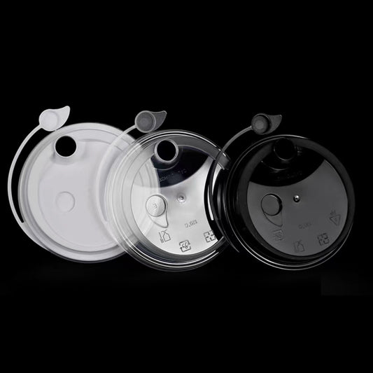 90 PP Injection Hinged Smooth Clear Lid 1000pcs